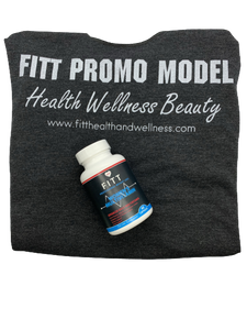 FITT Promo Model Tank Top and FITT Women Multivitamins