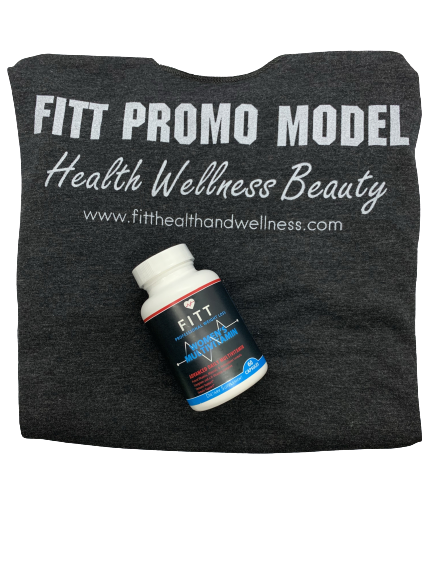 FITT Promo Model Tank Top and FITT Women Multivitamins